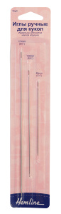 Иглы ручные для кукол, 3 шт. Арт 213                     