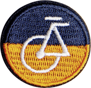 Термоаппликация "Оранжевый велосипед". Арт 38562