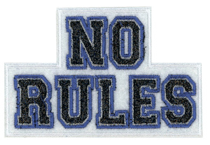 Термоаппликация "Правил нет". Арт 36056/1SB