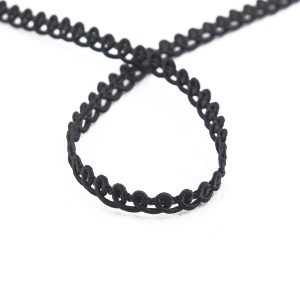 Тесьма PEGA тип отделочная, цвет черный, 5 мм. Арт 844115005A7001          