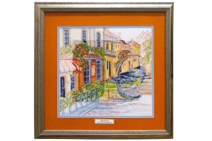 Вышитая картина "Уголок Венеции". Арт Модель 07.004.04