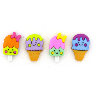 Набор пуговиц и/или декоративных элементов "Эскимошки". Арт 9360