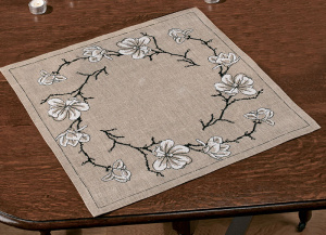 Набор для вышивания салфетки "Магнолия". Арт 27-6863