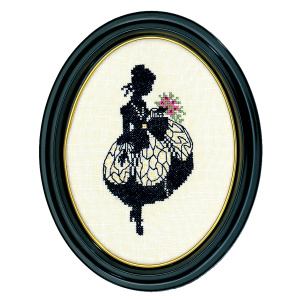 Набор для вышивания "Дама с букетом" (силуэт). Арт 12-494                  