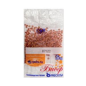 Бисер №10, 5 г., цвет 07522. Арт G 07522