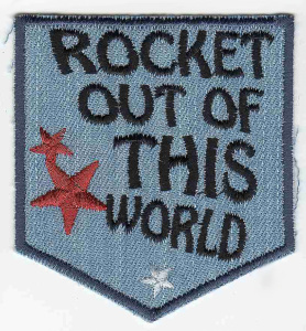 Термоаппликация HKM "Rocket out of this World". Арт 33633/1SB