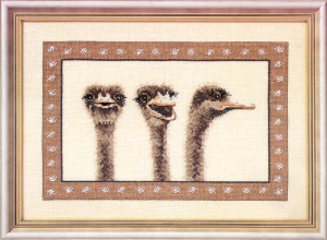 Набор для вышивания: "Страусы". Арт 99508