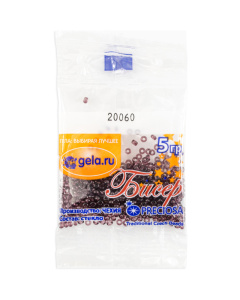 Бисер Preciosa №10, 5 г., цвет №20060 сиреневый прозрачный. Арт G 20060