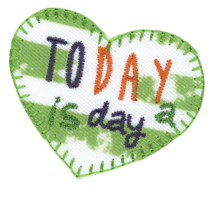 Термоаппликация HKM "Сердечко Today is a day". Арт 35369/1SB