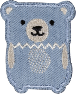Термоаппликация "Медведь синий". Арт 42685