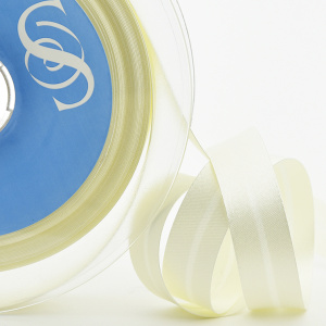 Косая бейка атласная 20 мм, 25 м, цвет 03, молочный. Арт 6260-20мм-03            