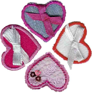 Термоаппликации HKM набор "Сердечки". Арт 33719/SET