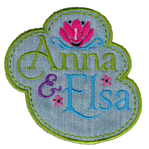 Термоаппликация HKM "Anna & Elsa ". Арт 34002/1SB