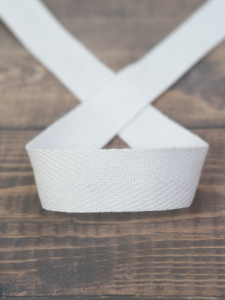 Тесьма киперная SAFISA, 20 мм, 25 м, цвет 02, белый. Арт 0270-20мм-02