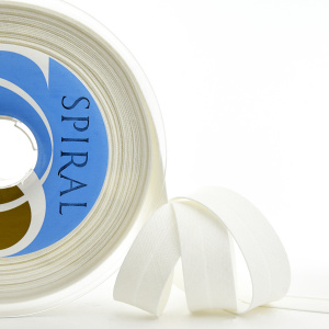 Косая бейка хлопок/лён, 20 мм, 20 м, цвет 56, кремовый. Арт 6602-20мм-56