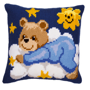 Набор для вышивания подушки "Мишутка-мальчик". Арт PN-0008573              