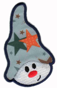 Термоаппликация HKM "Wichtel mit Sternen grau, orange". Арт 33509/1SB