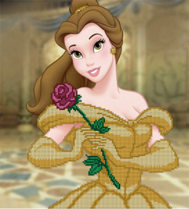 Ткань с нанесенным рис.  "Bell", "GLURIYA". Арт 76007