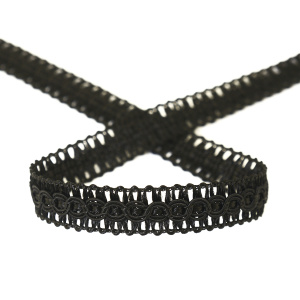 Тесьма PEGA тип интерьерная, цвет черный, 14 мм. Арт 844174214A7001          