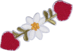 Термоаппликация "Цветок с сердечками". Арт 42916