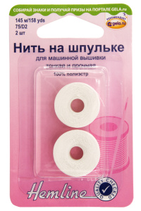 Нить на шпульке для машинной вышивки. Арт 121                     