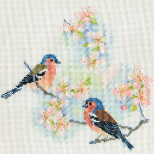 Набор для вышивания "Chaffinches & Blossoms". Арт BB02
