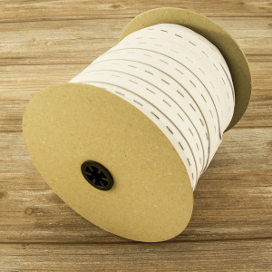 Резинка перфорированная, 25 мм, цвет белый. Арт 854131116P1101          