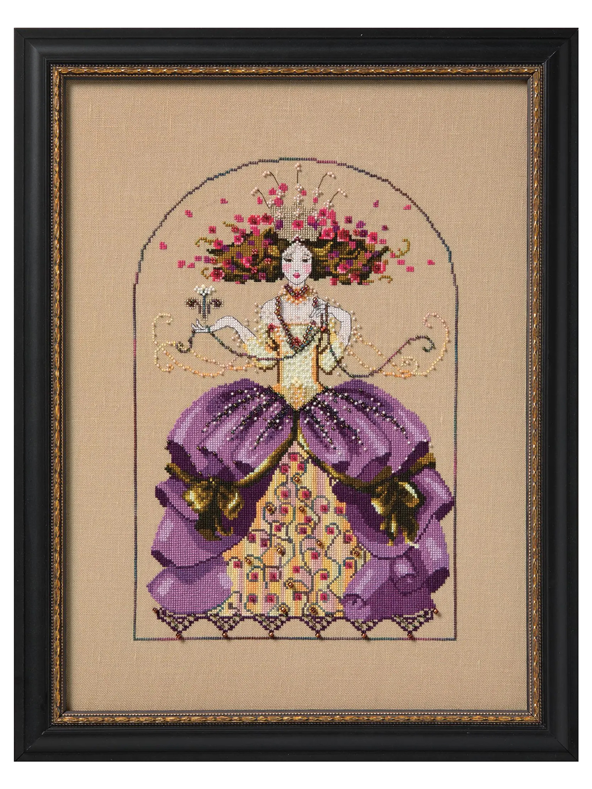 Схема для вышивания MIRABILIA "Мечтательница". Арт MD198