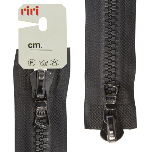 Молния riri тракторная разъёмная 2 замка, 8 мм, 70 cм, цвет 2110, черный. Арт 6016575/70/2110         