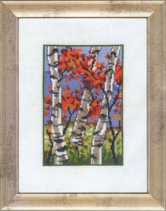 Набор для вышивания "Три березы" (осень). Арт 92-9128                 