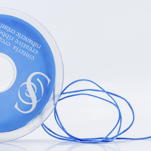 Шнур атласный SAFISA 1,5 мм, 25 м, цвет 42, голубой темный. Арт 470-42                  