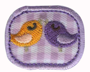 Термоаппликации HKM "Две птички". Арт 30401/1SB