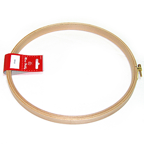 Пяльцы круглые с замком, высота обода 18 мм, диаметр 27,5 см. Арт 209-10                  