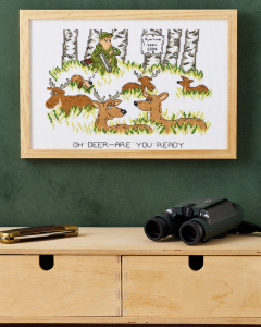 Набор для вышивания подушки "На охоте". Арт 92-4336