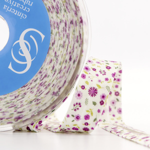 Косая бейка с рисунком SAFISA, арт.6626, 20 мм, 20 м, цвет 01. Арт 6626-20мм-01