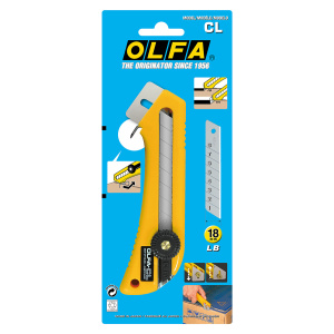 Нож усиленный с регулировкой глубины реза Olfa. Арт CL