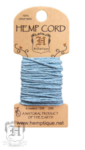 Шнур HEMPTIQUE на мини-блистере #20 - 1 мм, 6 м. Арт HMC20LTBL