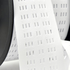 Резинка поясная решетчатая, 45 мм, 25 м, цвет 02 белый. Арт 4796-45мм-02