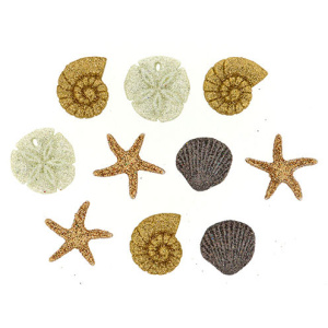 Набор пуговиц и/или декоративных элементов "Ракушки". Арт 1177337