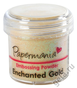 Пудра для тиснения, PAPERMANIA, золотой перламутр. Арт PMA4021004              