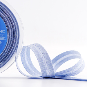 Косая бейка хлопок, 20 мм, 20 м, цвет 65, цвет серо-голубой. Арт 6570-20мм-65