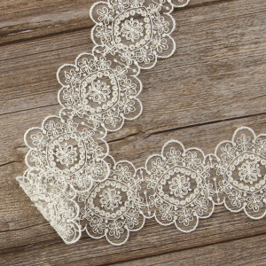 Кружево-вышивка на тюле, 50 мм. Арт 42244/00