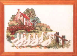 Набор для вышивания "Гуси у моста". Арт 76618