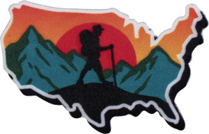 Термоаппликация "Странствующий человек в горах". Арт 43094