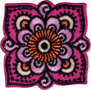 Термоаппликация "Цветочный орнамент розовый". Арт 43041