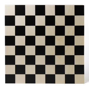 Шахматная доска BAUHAUS, нескладная, без фигур, дизайн 1923 года, натуральное дерево, 36 х 36 х 1,2 . Арт 9651