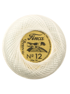 Мулине "Finca Perle"(Жемчужное"), №12,однотонный цвет 0001. Арт 00008/12/0001           