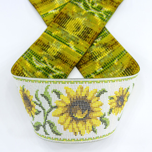 Лента жаккард SAFISA, 50 мм, 15 м, цвет 01. Арт 9128-50мм-01            