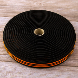 Резинка неоновая, 21 мм, цвет оранжевый с черным. Арт 822783821DL102