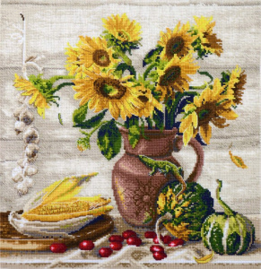 Набор для вышивания "Подсолнухи и тыквы". Арт 04.005.27